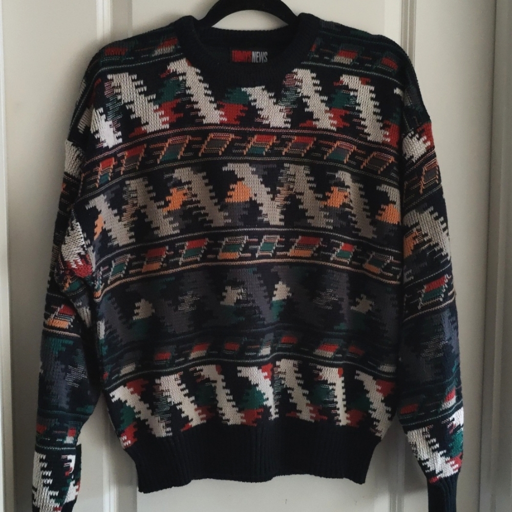 Vintage sweater-Today's News